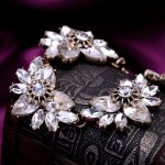 Crystal Sakura Blossom Elegant Bib Necklace